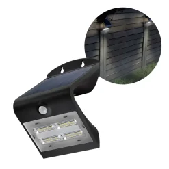 Solcellelampe Udendørs | LED Væglampe | Sort | Bevægelses sensor (45807)
