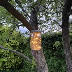 Solcelle Lanterne | Glas | LED | Lys Dekoration (0745)