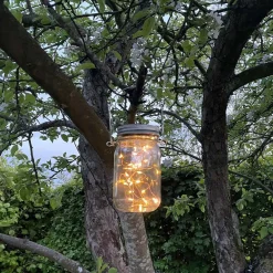 Solcelle Lanterne | Glas | LED | Lys Dekoration (0745)