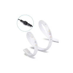 Solcelle LED strip | 3m | RGB | 300lm | 30W | Separat solpanel | 2m kabel | Sort