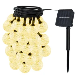 Solcelle Lyskæde | Inkl. 20 pærer | LED | 485cm | 3000K (0138)