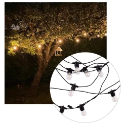 Solcelle Lyskæde | 10m | 2700K | Inkl. LED