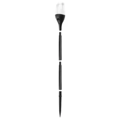 Solcelle på spyd | Sort | Flammeeffekt | IP65