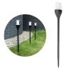 Solcelle på spyd | 4 stk. | Sort | Flammeeffekt | IP65