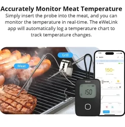 Sonoff BMT01 | BBQ Meat Thermometer | Digitalt Stegetermometer