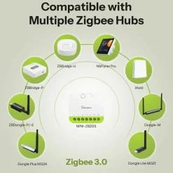 Sonoff MINI DUO Smart Relæ | Zigbee | 2CH | Max. 16A | MINI-ZB2GS