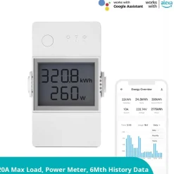 Sonoff POW Elite | WiFi Switch | WiFi Energimåler | 20A | POWR320D