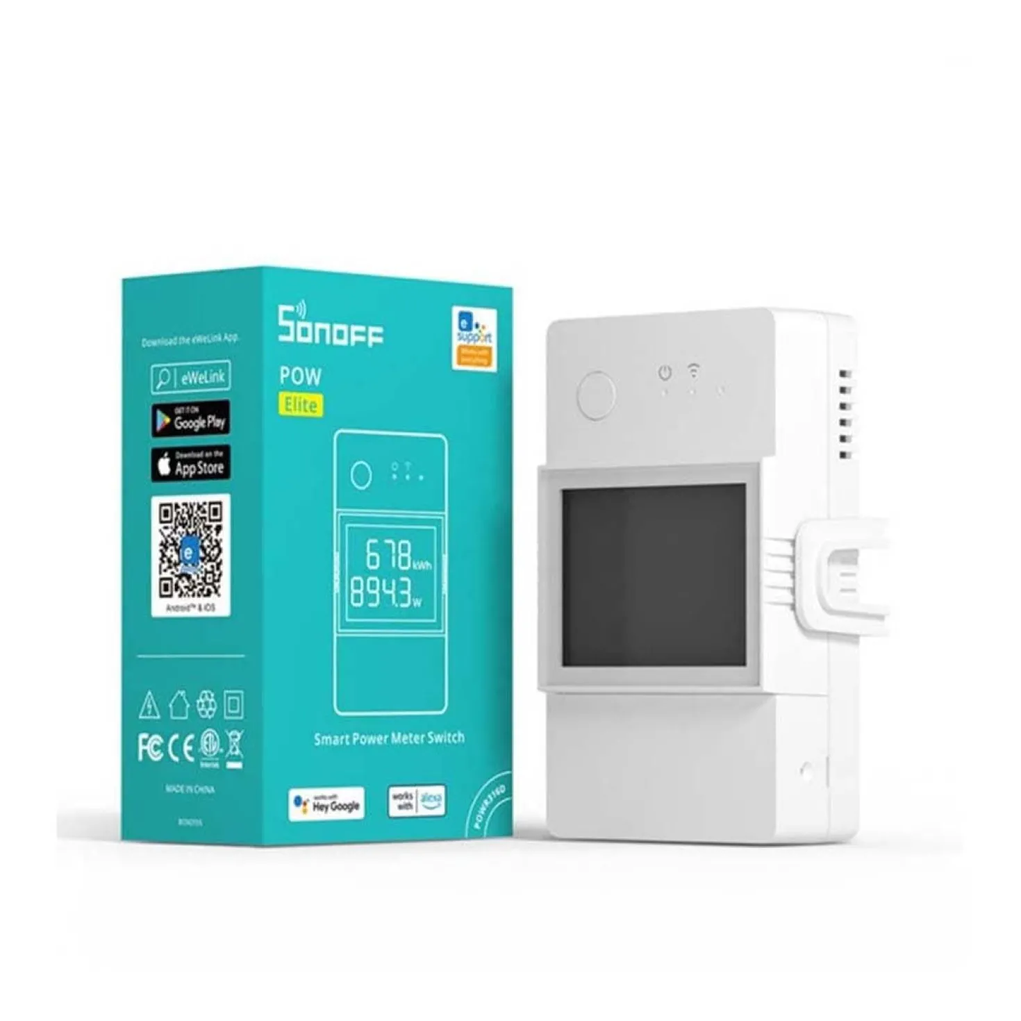 Sonoff POW Elite | WiFi Switch | WiFi Energimåler | 20A | POWR320D