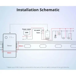 Sonoff POW Origin | WiFi Switch | WiFi Energimåler | 16A | POWR316