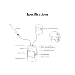 Sonoff POW Ring | WiFi Switch | Energimåler WiFi | POWCT