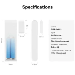 SONOFF SenseGuard DW Gen2 | Zigbee Smart Vindue/Dør Sensor | SNZB-04PR2