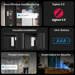 SONOFF SenseGuard DW Gen2 | Zigbee Smart Vindue/Dør Sensor | SNZB-04PR2