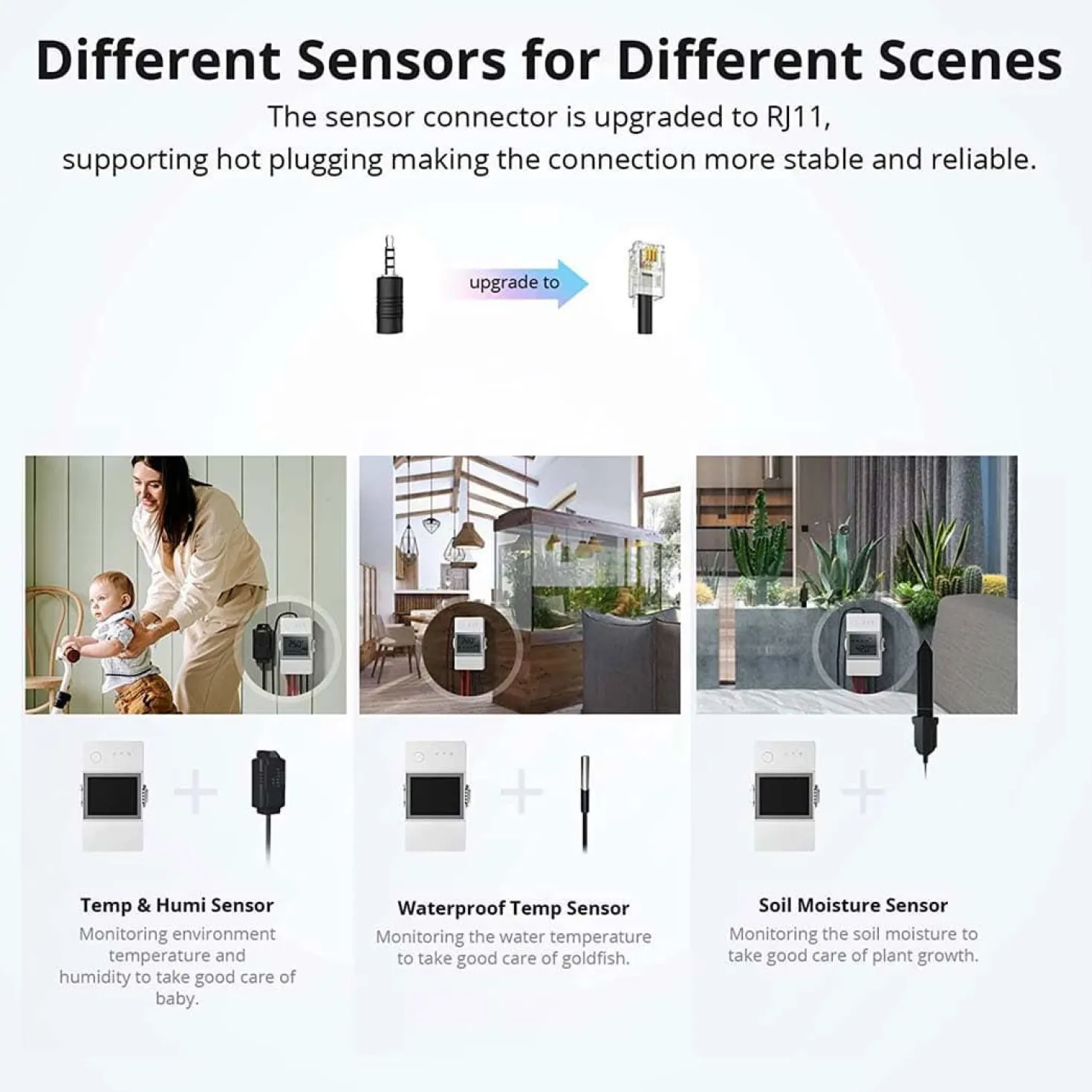 Sonoff TH16 Elite + Sonoff Temperatur og Fugtsensor (THR316D + THS01)