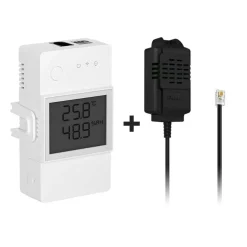 Sonoff TH16 Elite + Sonoff Temperatur og Fugtsensor (THR316D + THS01)