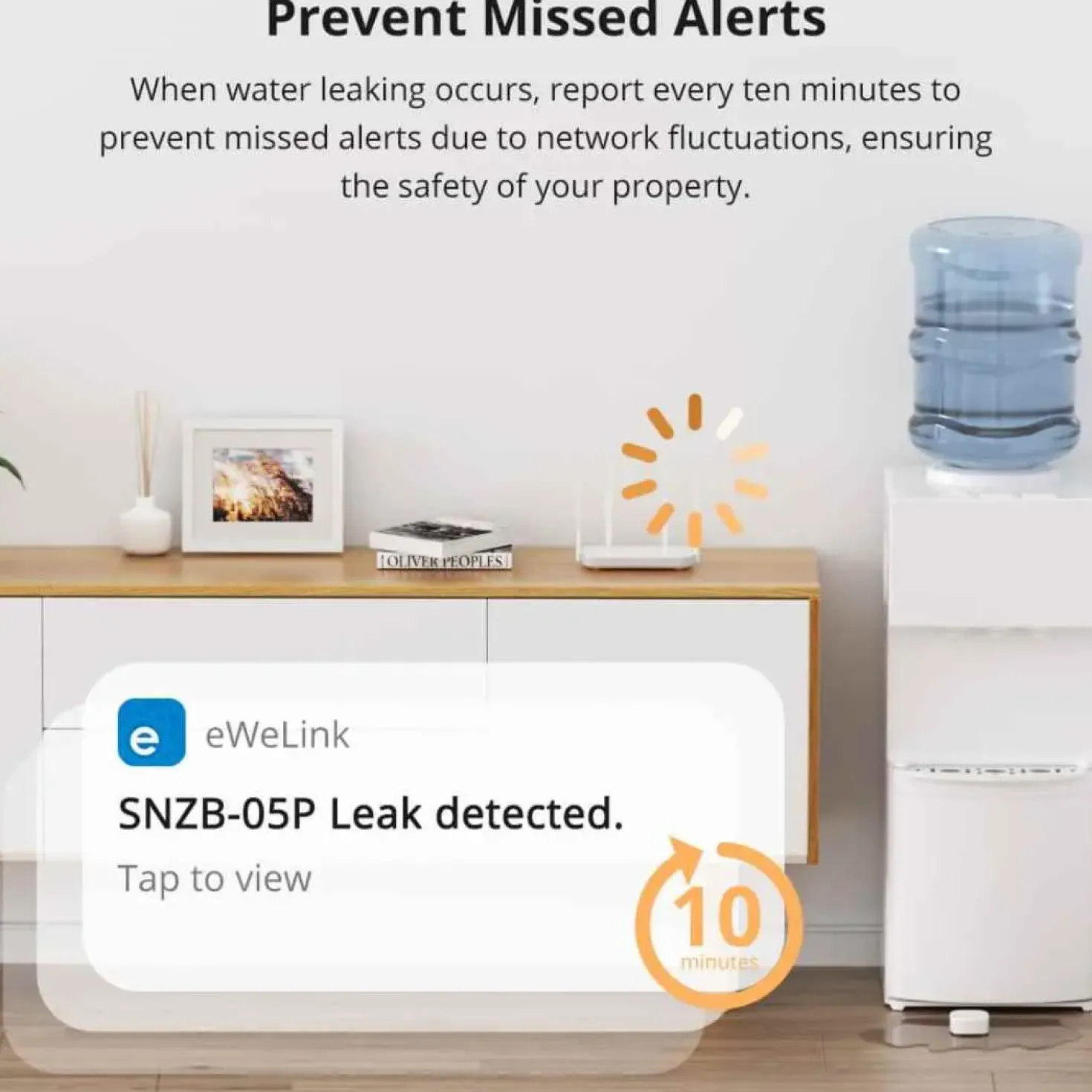 Sonoff Zigbee Water Leak Sensor | Inkl. Detektions Kabel | Batteri | SNZB-05P