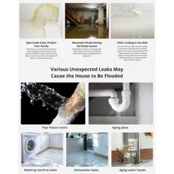 Sonoff Zigbee Water Leak Sensor | Inkl. Detektions Kabel | Batteri | SNZB-05P
