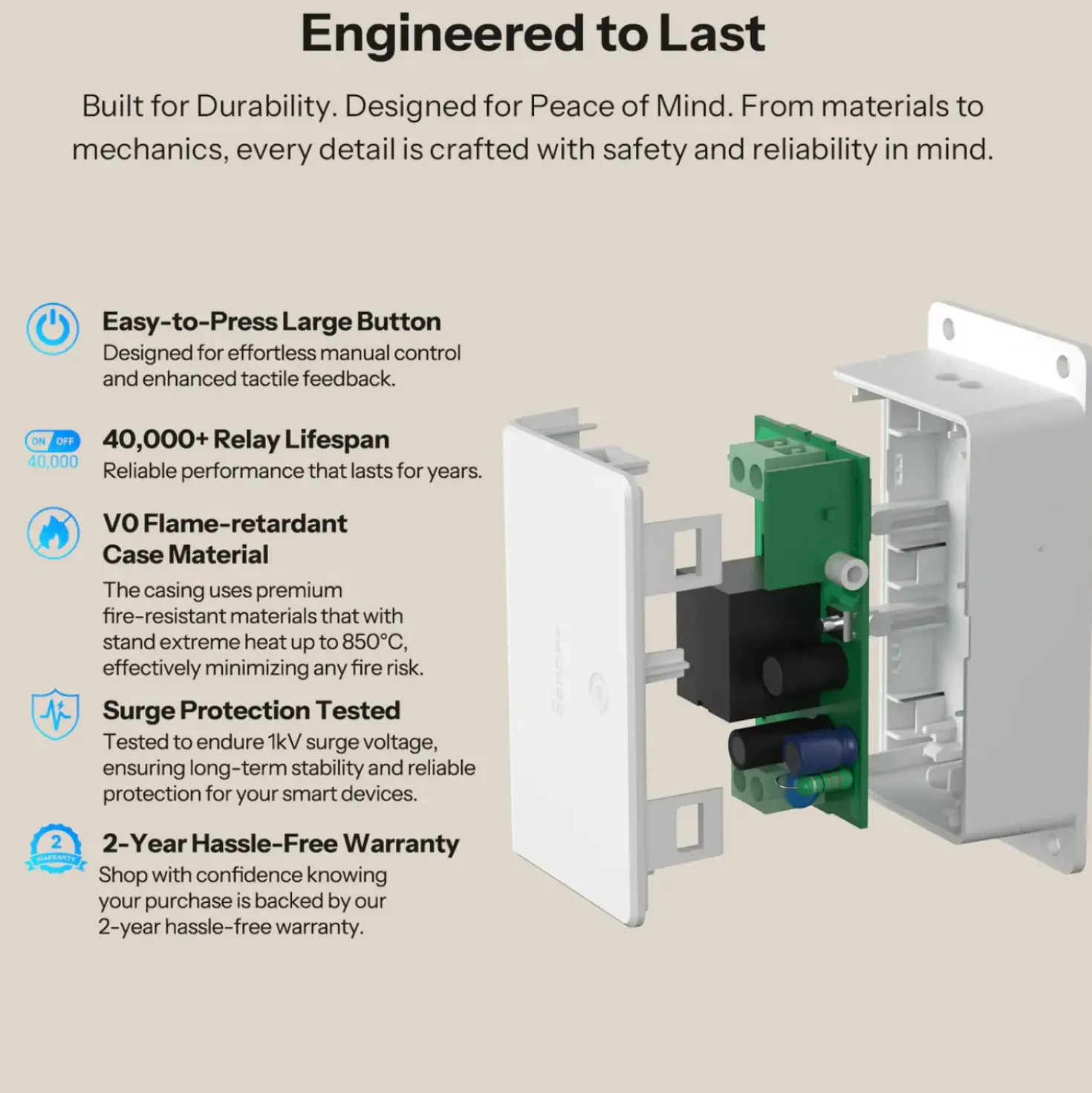 SONOFF Basic Smart Relæ | Matter over WiFi | BASIC-1GS