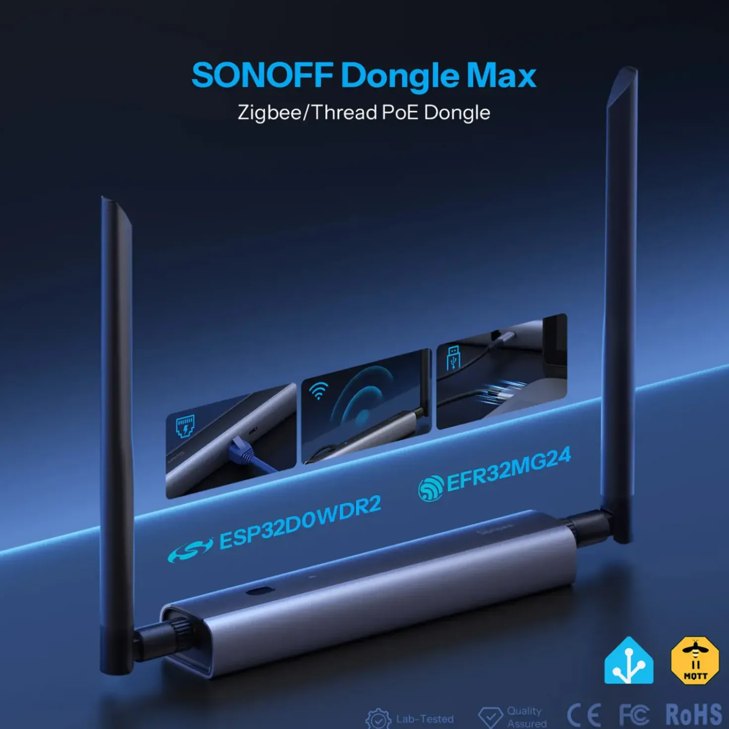 SONOFF Dongle Max | Zigbee/Thread | PoE Dongle | Dongle-M