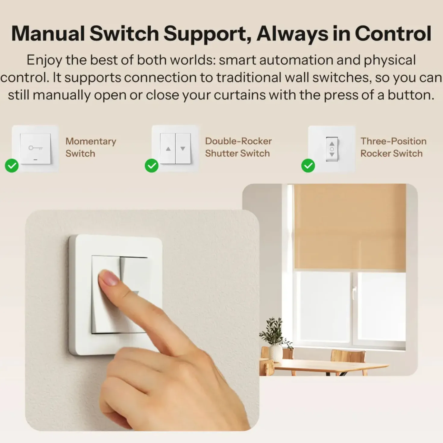 SONOFF Smart Rullegardin Relæ | Zigbee | MINI-ZBRBS