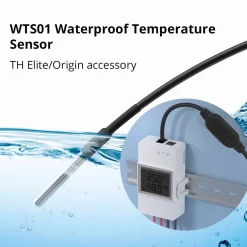 Sonoff TH16 Elite + Sonoff Temperaturføler (THR316D + WTS01)