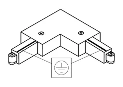 Square 90° Vinkel | Jord indvendig | 1-Faset