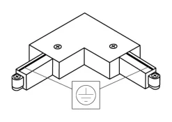 Square 90° Vinkel | Jord Udvendig | 1-Faset