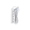 5-Stikdåse m./ jord | 5m | 13A | Max. 2990W | Hvid