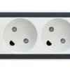 Stikdåse med USB A og C | 4 vejs | 1,4 m | 3680W | Hvid grå