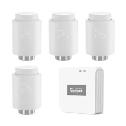 4 stk. Sonoff Termostat + Sonoff Bridge Pro | Zigbee 3.0 | TRVZB