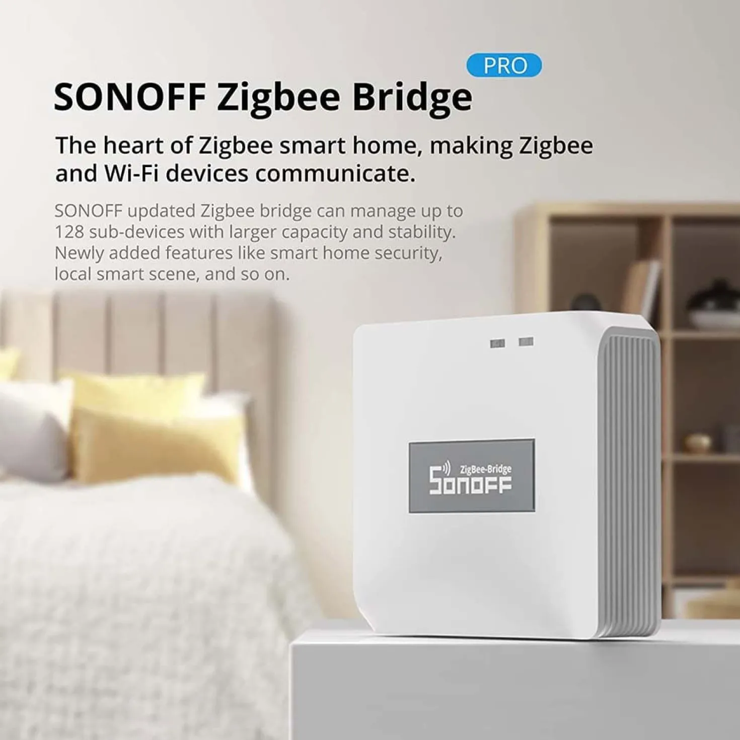 4 stk. Sonoff Termostat + Sonoff Bridge Pro | Zigbee 3.0 | TRVZB