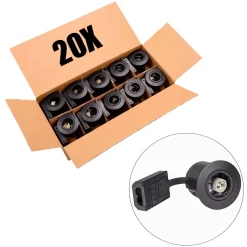 20 stk. Udendørs Spot | 230V | Indbygningsspot | GU10 | Mat Sort | VENTA