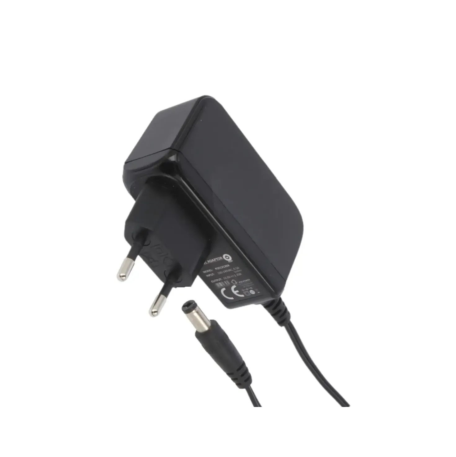 Strømforsyning til 12V DC | 18W | 1,5 m kabel | Sort