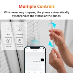 SwitchBot Blind Tilt | Automatisk Persienne | Inkl. Solcellepanel | Batteri | Smart Home