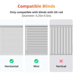 SwitchBot Blind Tilt | Automatisk Persienne | Inkl. Solcellepanel | Batteri | Smart Home