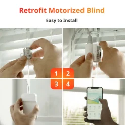 SwitchBot Blind Tilt | Automatisk Persienne | Inkl. Solcellepanel | Batteri | Smart Home