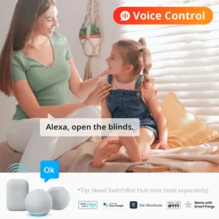 SwitchBot Blind Tilt | Automatisk Persienne | Inkl. Solcellepanel | Batteri | Smart Home