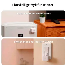 SwitchBot Bot | Trykknap | Sort | Smart Home | Bluetooth | Batteri