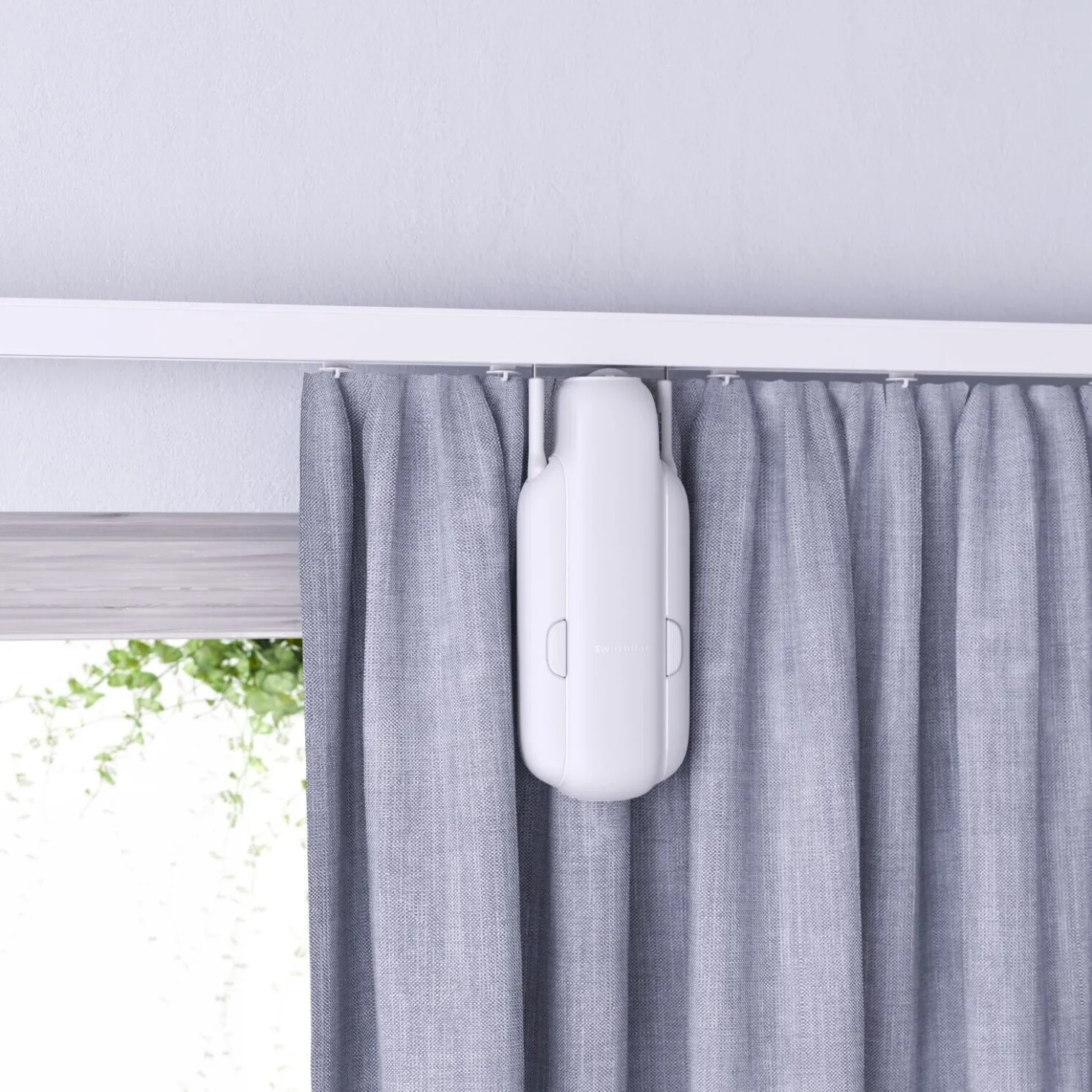 SwitchBot Curtain U Rail 3 | Smart Gardin | Automatisk Gardin | Hvid