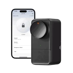 SwitchBot Lock Pro | Smart Dørlås | Elektronisk Dørlås | Smart Home | Sort