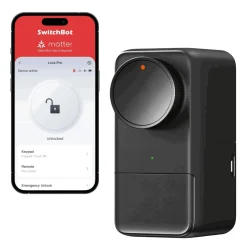 SwitchBot Lock Pro | Smart Dørlås | Elektronisk Dørlås | Smart Home | Sort
