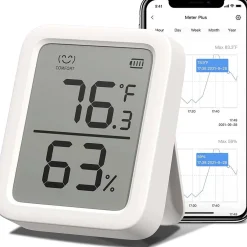 SwitchBot Meter Plus | Termometer | Hygrometer | Smart Home | Bluetooth | Batteri