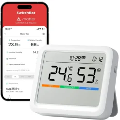 SwitchBot Meter Pro | Termometer og Hygrometer | Bluetooth | Batteri | Smart Home