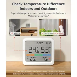SwitchBot Meter Pro | Termometer og Hygrometer | Bluetooth | Batteri | Smart Home