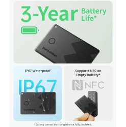 SwitchBot Wallet Finder Card | NFC Kort | Smart Tracker