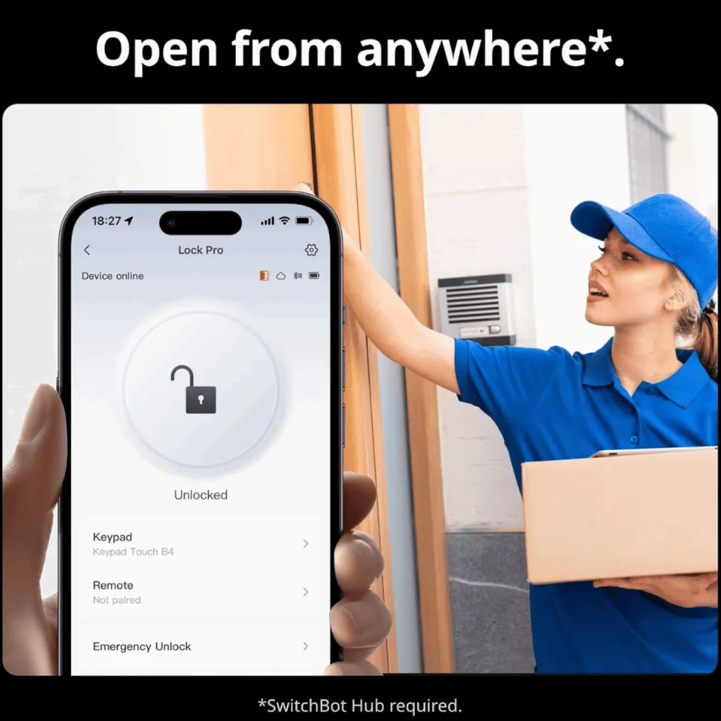 SwitchBot Lock Pro Sort + SwitchBot Keypad Touch + SwitchBot Hub Mini Matter