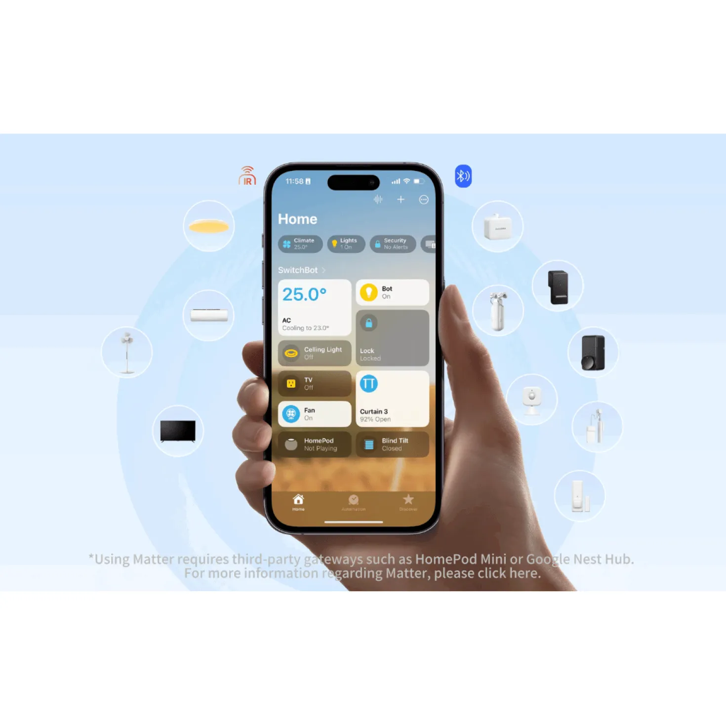SwitchBot Lock Pro Sort + SwitchBot Keypad Touch + SwitchBot Hub Mini Matter
