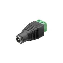 Terminal Block 2-pin til DC | Hunstik | 5,5x2,10mm | 1 stk. (76743)