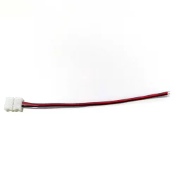 Tilslutningsledning | 8mm | IP20 | SMD LED Strip | Enkelt Farve LED Bånd | 2 Pin