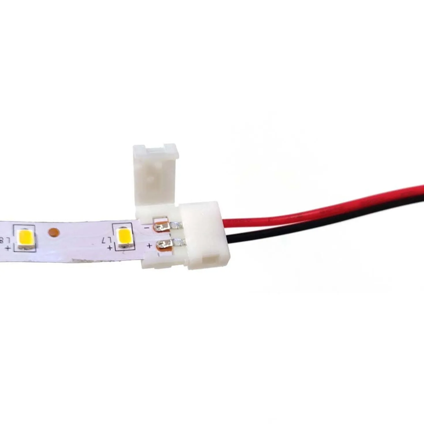 Tilslutningsledning | 8mm | IP20 | SMD LED Strip | Enkelt Farve LED Bånd | 2 Pin