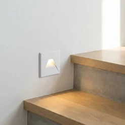 Trappebelysning | Vægspots | Hvid | LED | 1,6W | 75 lm | IP54 | 4000K (03908)